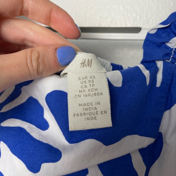H&M Patterned Dress - Bright blue/patterned - Picture 4 of 5